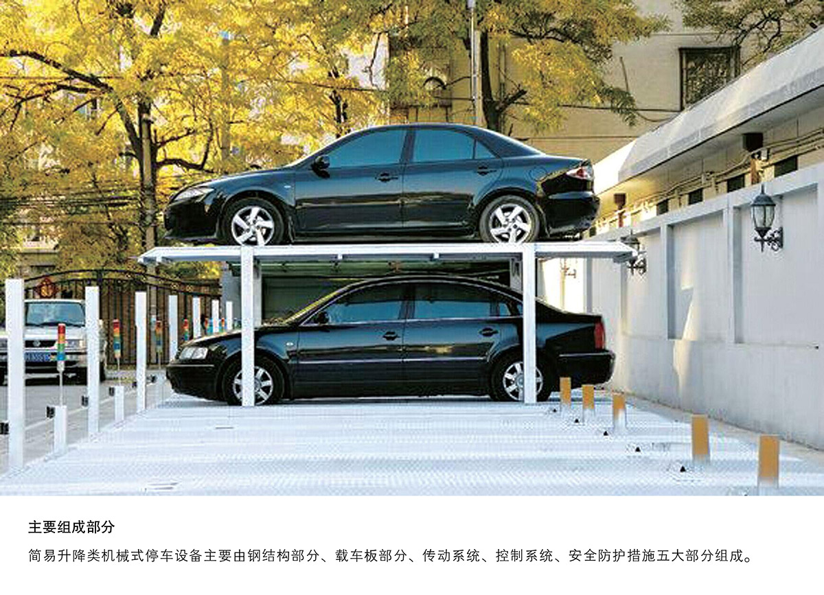 云南PJS2D1二层地坑简易升降停车设备主要组成部分.jpg